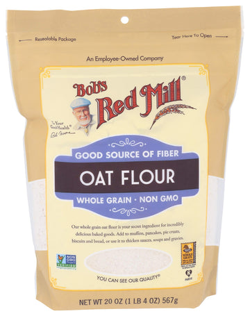 Bobs Red Mill Whole grain Oat Flour 1.25 Pound 20 Ounce (Pack of 1)