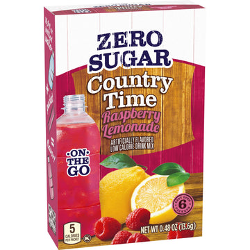Country Time Sugar-Free Raspberry Lemonade On-The-Go Powdered Drink Mix 72 Count