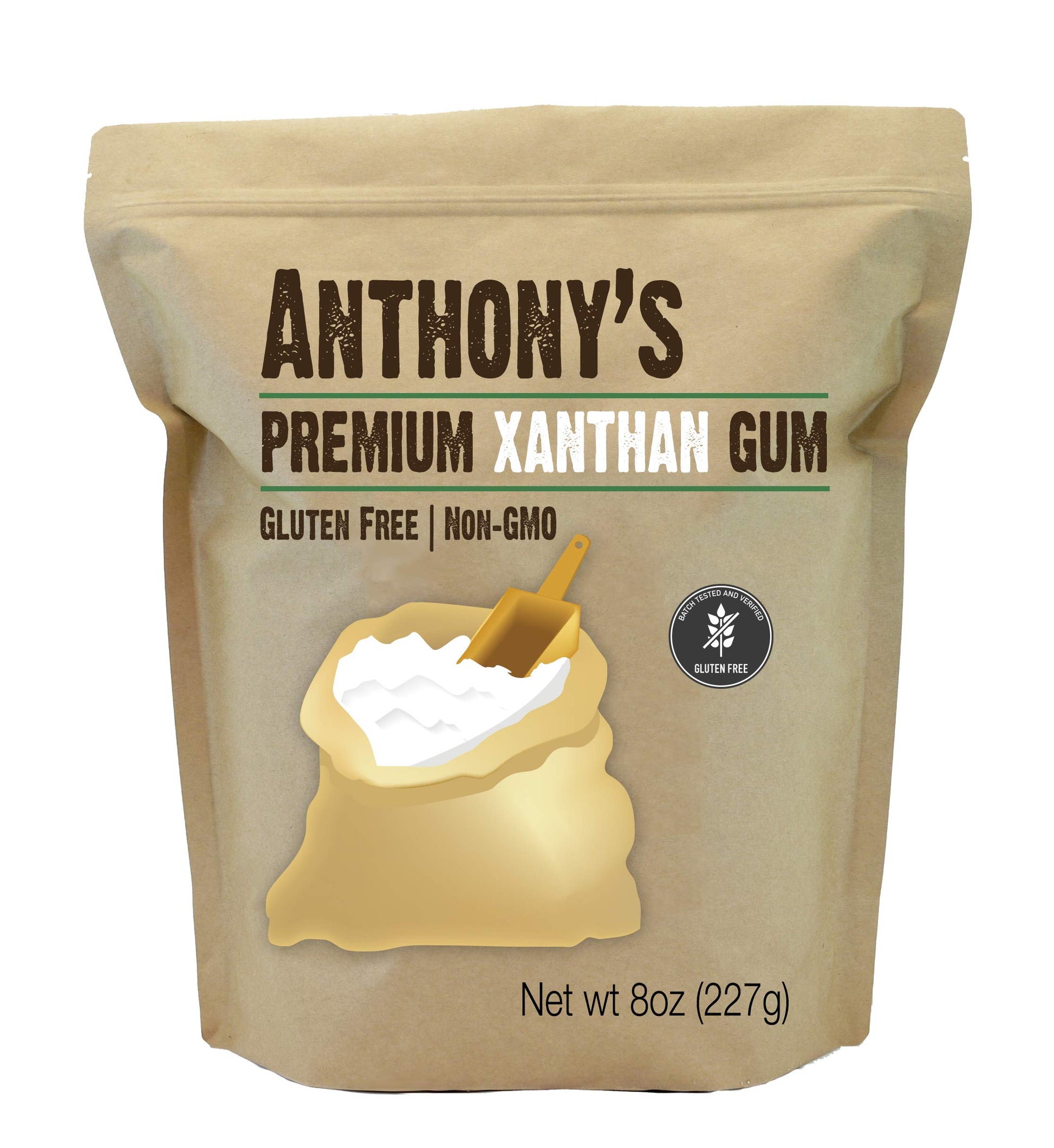 Anthonys Xanthan Gum, Gluten Free, Keto Friendly, 8 Ounce, Made in the USA, Pack of 1