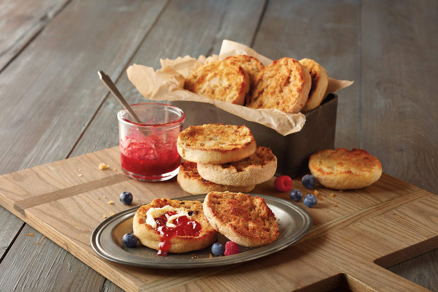 Wolferman's Traditional English Muffin Sampler, English Breakfast, Gift Basket Item, Breakfast Nook