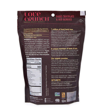 Love Crunch Organic Granola, Dark Chocolate & Red Berries, 11.5 Oz , Non Gmo, By Nature'S Path