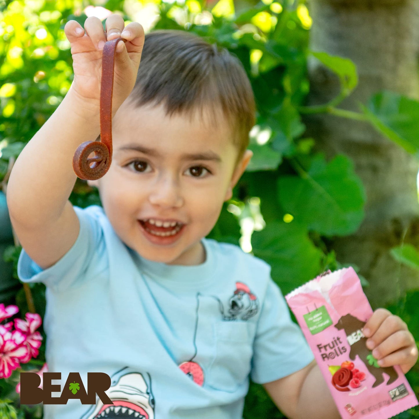 BEAR Real Fruit Snack Rolls - Gluten Free, Vegan, and Non-GMO - Raspberry - 36 Rolls, Healthy School And Lunch Snacks For Kids A