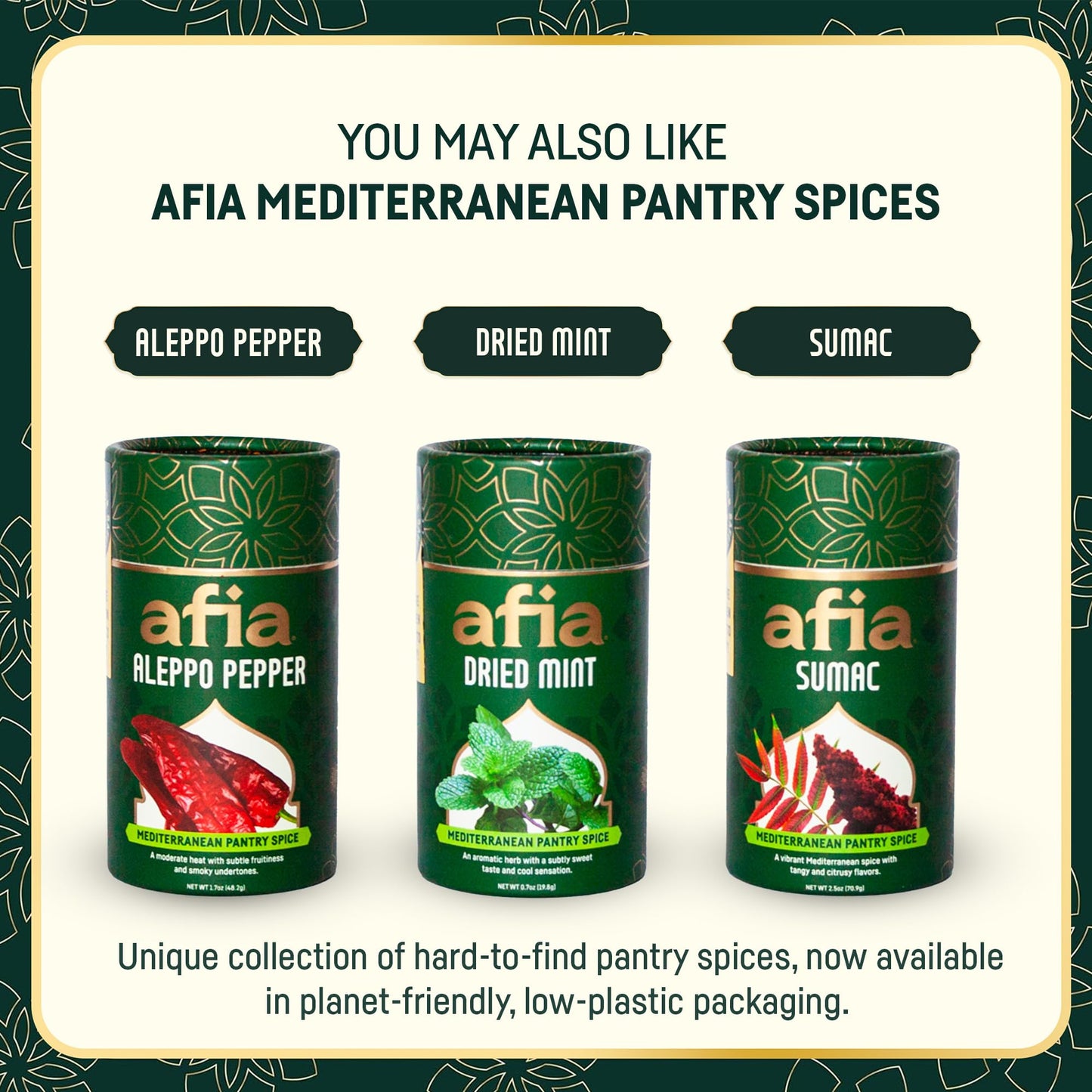 Afia - Baharat Spice Blend | Baharat 7 Spice Mix For Kofta, Kebab, Grilled Meat Seasoning | Premium Seasoning With Top Notes Of