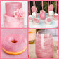Vividye Edible Glitter Powder - Pink Luster Dust for Drinks & Baking, 30g