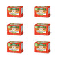 Tadin Turmeric Herbal Tea Blend, Caffeine Free, 24 Tea Bags per Box, Pack of 6