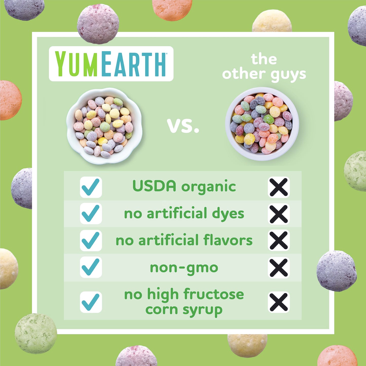 YumEarth Organic Sour Giggles Chewy Candy - Allergy Friendly, Non-GMO, Vegan - 0.5 Ounce (Pack of 10) - Assorted
