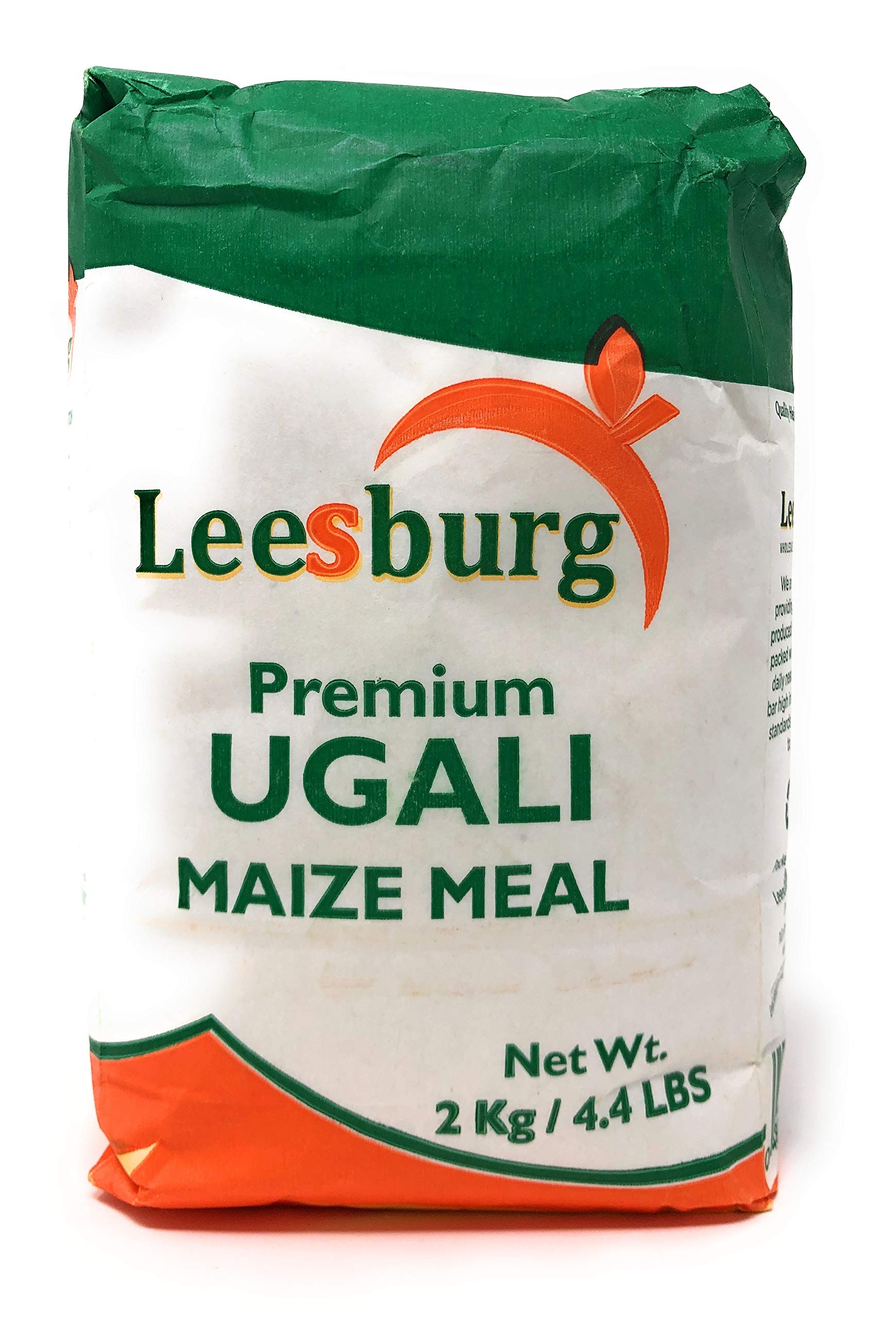 Leesburg Premium Ugali Maize Meal, 2kg (4.4 lbs) - Authentic Kenyan Cuisine