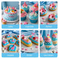 Mermaid Sprinkles,Edible Sugar Pearl Stars Jimmies Mix 130g/4.58oz,Pearl Candy Ocean Sprinkles,Summer Baking Cake Fun Decoration