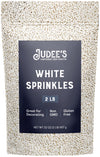 Judee's Gluten Free White Sprinkles 2 lb - Gluten-Free and Nut-Free - Brighten Up Your Baked Goods - Great for Cookie and Cake D