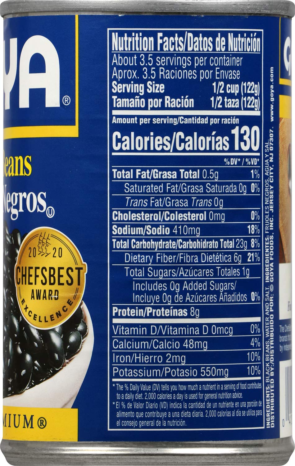 Goya enhanced Black Beans  15.5 Oz