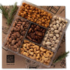 Nuts Gift Basket Variety Roasted Salted Nuts Holiday Gift Basket 5 Section Nuts - by Oh Nuts