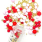 Edible Red Pink White And Gold Pearl Sprinkles 142G/ 5.01Oz Mixed Color Size Pearl Sprinkles For Cake Decorating Candy Baking De
