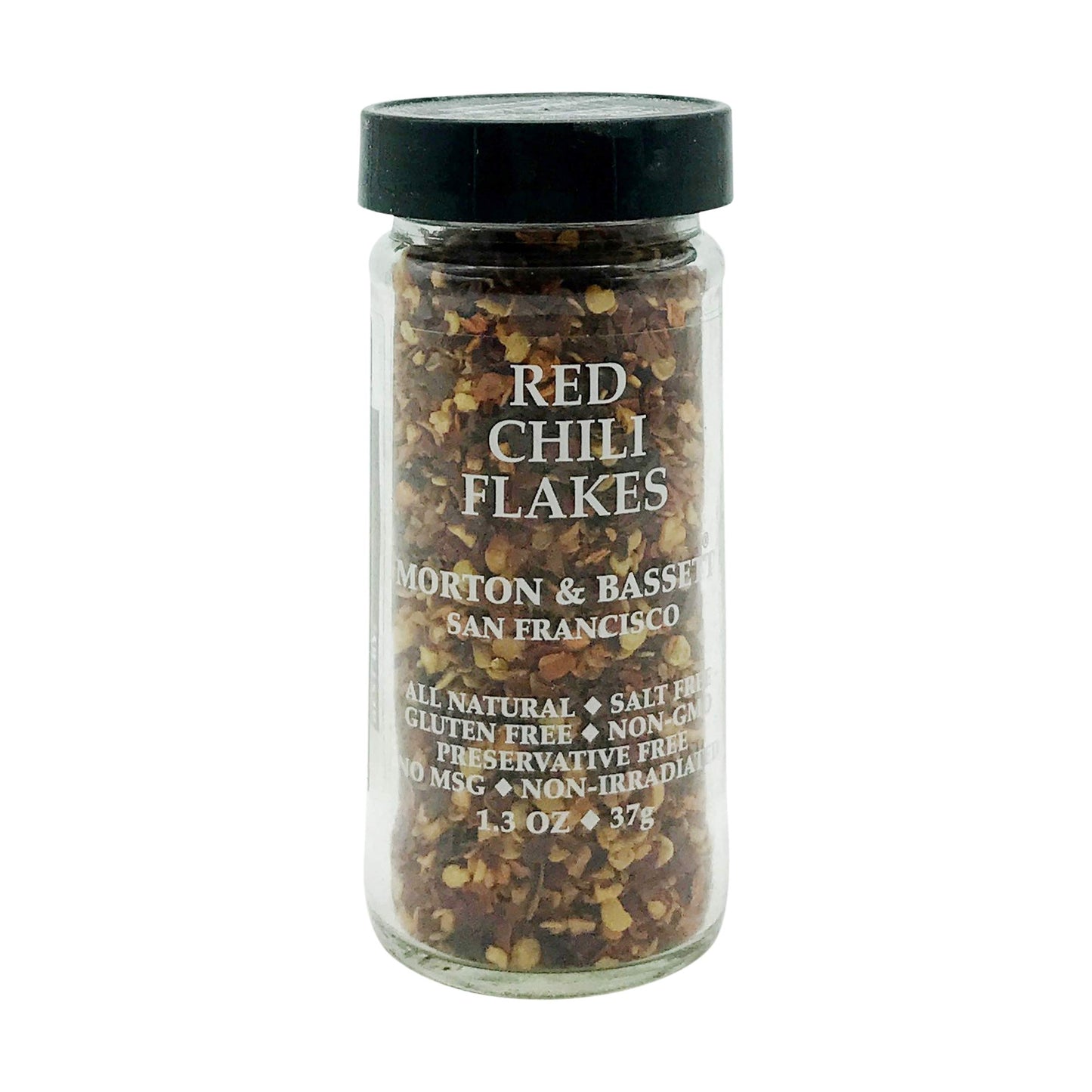 Morton & Bassett Crushed Red Chili Flakes Spice, Salt-Free, Non-GMO, 1.3oz