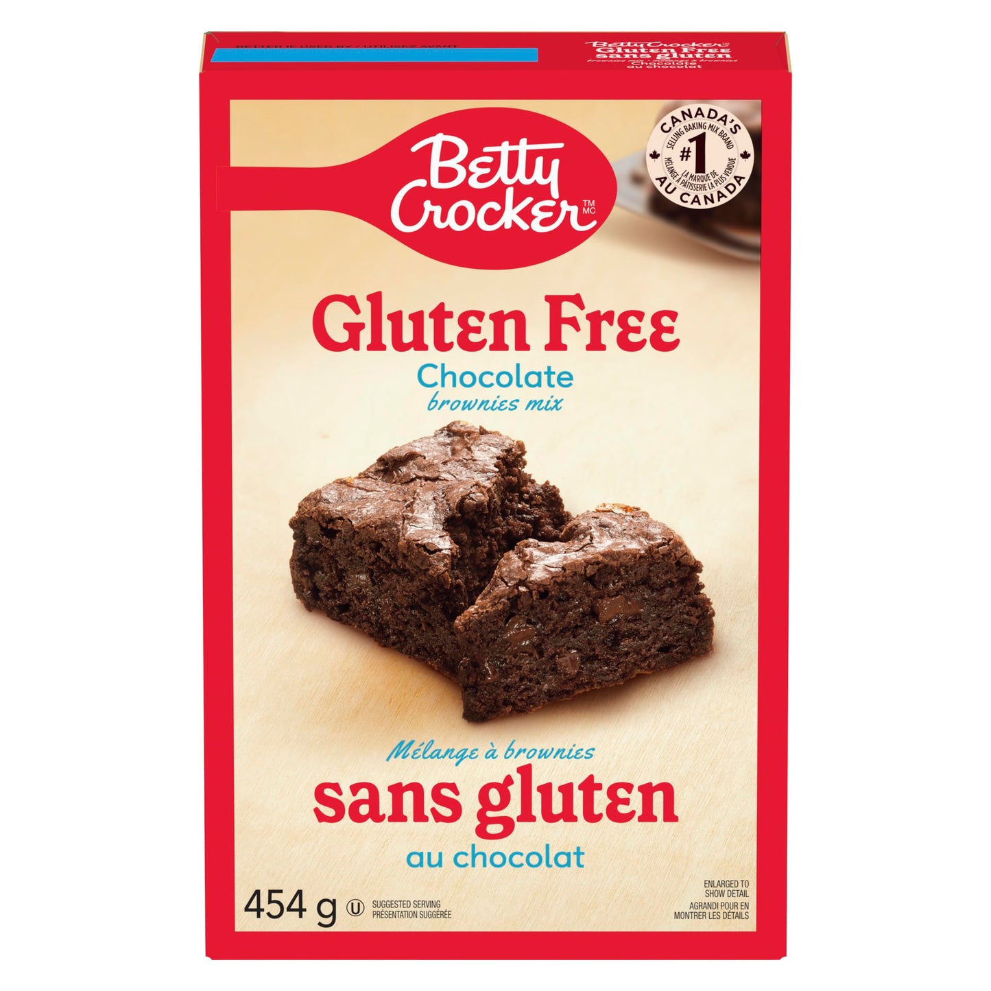 Betty Crocker Chocolate Gluten Free Brownie Mix, 454G/16 Oz. Box (Imported From Canada)