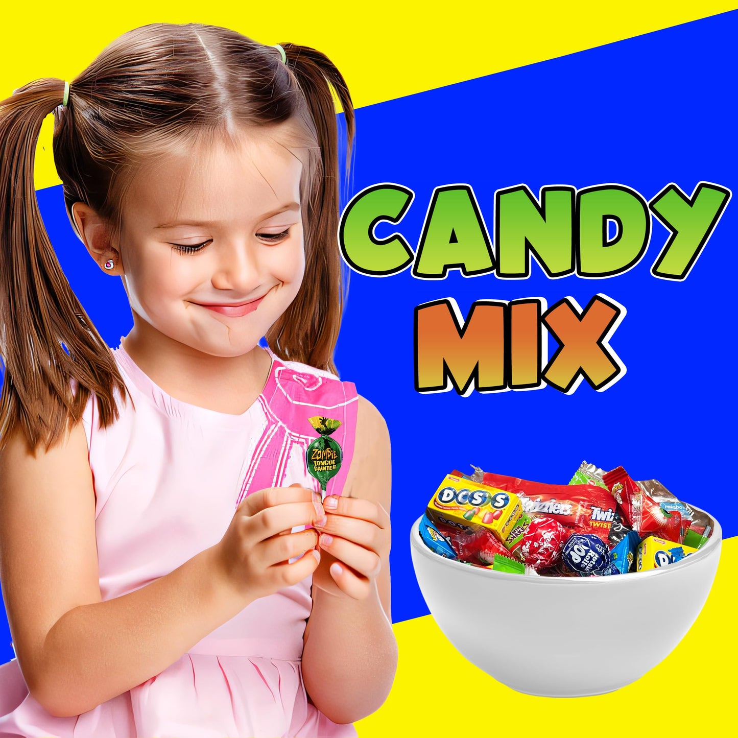 Halloween Chocolate Candy Assortment  5 Lbs Bulk Assorted Variety of Individually Wrapped Kids Candy  Includes Bubble Gum Eyeballs  Gummy Snakes  Assorted Tootsee Roll for Trick or Treat Goodie Bags