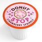 Donut Stop Strawberry Sprinkle Medium Roast Coffee Pods, 40 Count, Compatible with 2.0 K Cup malt-inspired