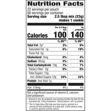 Betty Crocker Chocolate Chip Cookie Mix, 4 Pouches, Makes 88 Cookies, 4 Lb. 6 Oz.