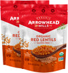 Arrowhead Mills Organic Red Lentils, 1 lb (Pack of 2)