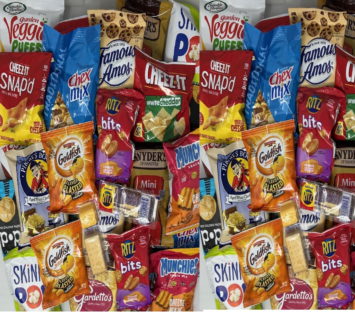 Bulk Snack Box Care Package | 60 Count | Variety Snacks | Assorted Chips And Cookies |Breakrooms, Back To School, Military, Work, Home, College, Offices, Reception, Front Desk, Ideal Gifts For Grand Children Bundled And Packaged By The Holy South.
