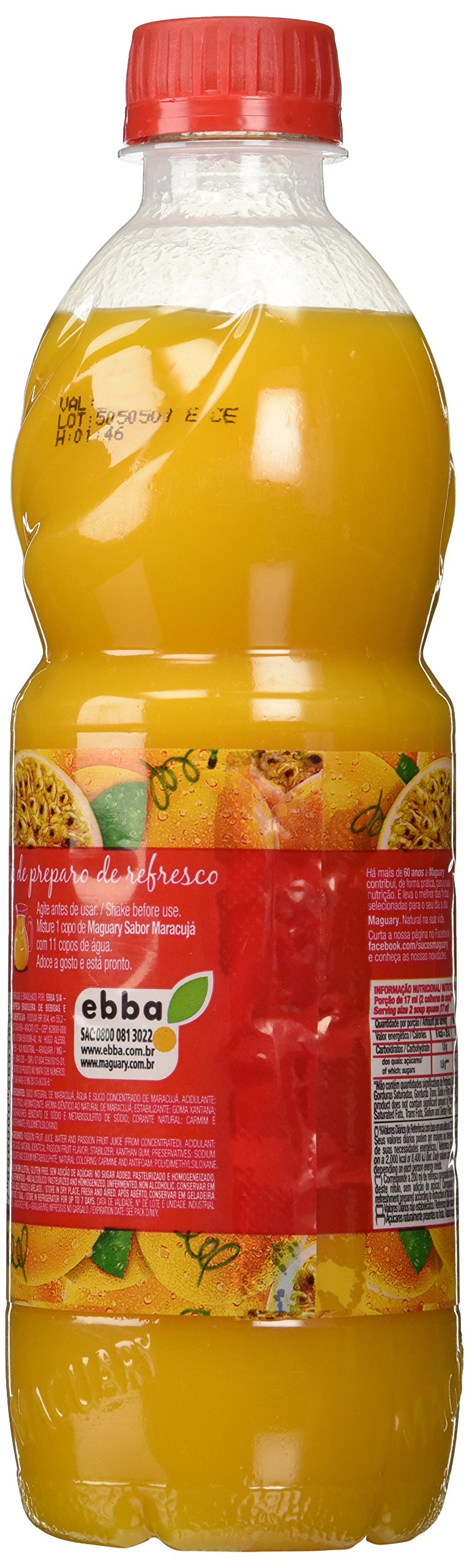 Juice Concentrade Passion Fruit - Maracuja Concentrado Suco 16.9 Floz