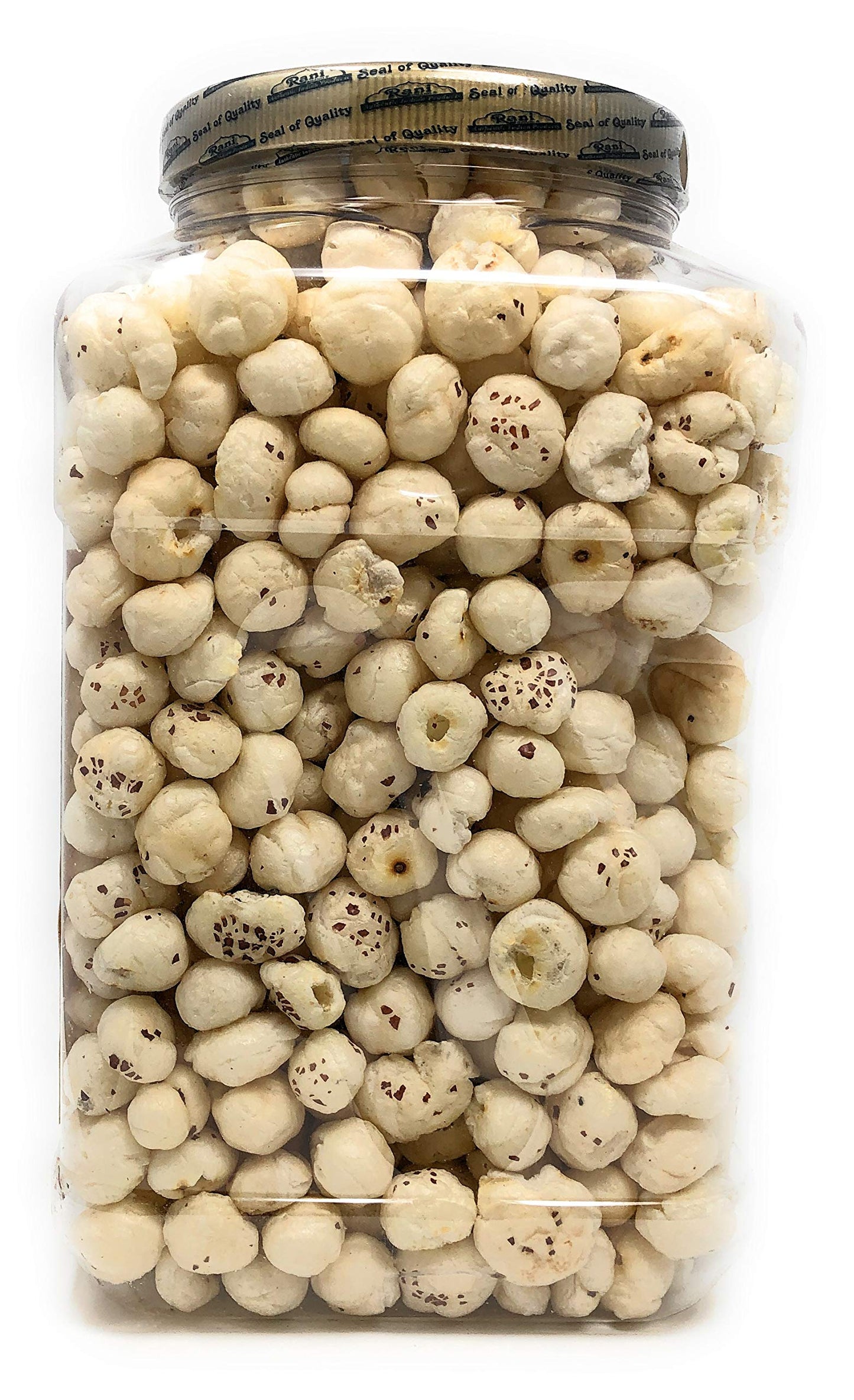 Rani Jumbo Phool Makhana, Plain Raw Fox Nut, 9.4oz (270g) PET Jar, Vegan, Non-GMO, Gluten Friendly, Indian Origin