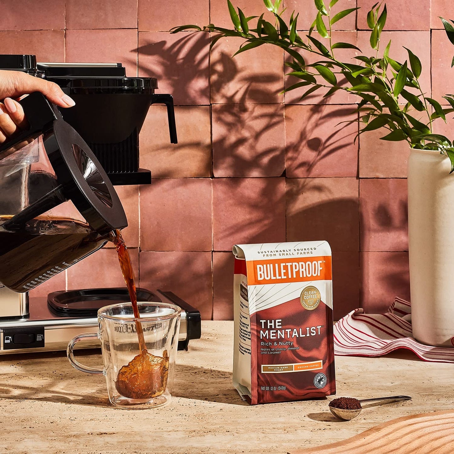 Bulletproof The Mentalist Medium-Dark Roast Ground Coffee, 12 Ounces (Pack Of 3), 100% Arabica Coffee Sourced From Central And South America