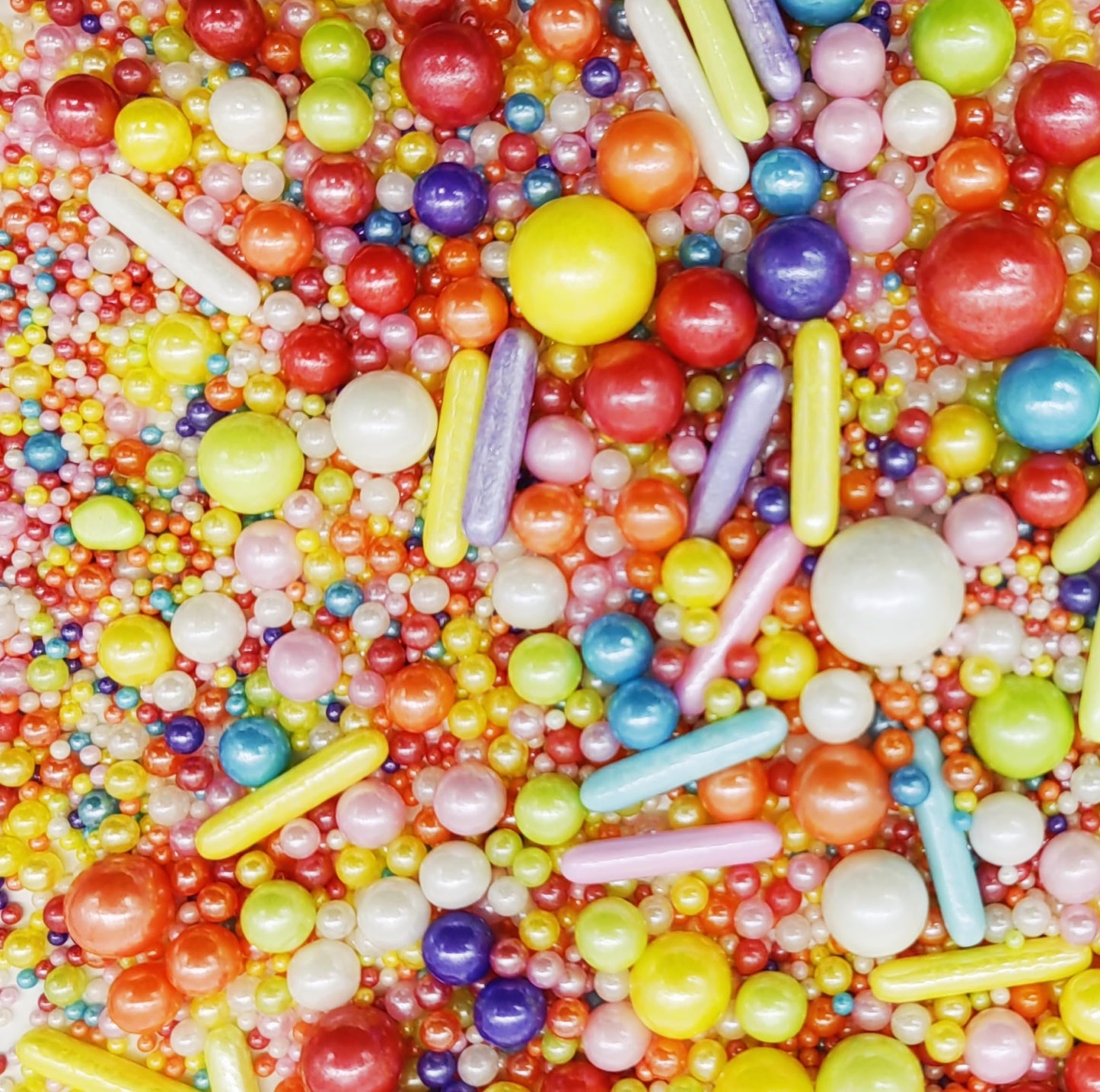 Rainbow Sprinkles Candy Mix Size Edible Pearls Cake Decorations Cupcake Toppers Cookie Decorating Perfect For Wedding Party Vale