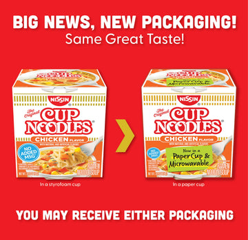 Nissin, Cup Noodles Soup, Chicken Flavor, 2.25 oz (case of 12)