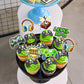 Ephlyn 36Pcs Video Game Cupcake Toppers Assembled Game On Controllers Cupcake Picks Gamepad Cake Decorations For Game Theme Baby