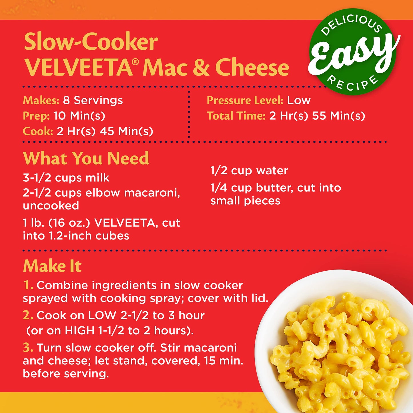 Velveeta Original Cheese, Classic Size (32 oz Block)