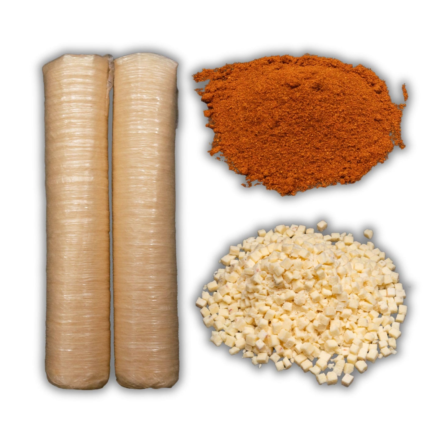 BEARDED BUTCHER BLEND SEASONING Southwest Taco Bratwurst DIY Kit - 64 oz - Includes Seasoning, Cheese, and Casings for 25 lbs Meat