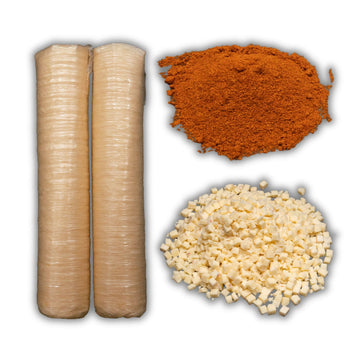 BEARDED BUTCHER BLEND SEASONING Southwest Taco Bratwurst DIY Kit - 64 oz - Includes Seasoning, Cheese, and Casings for 25 lbs Meat