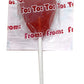 Adams & Brooks, Inc. Luv Pops Intense Cherry Flavored Heart-Shaped Lollipops Mailbox Tub Individually Wrapped Heart Lollipops Fo