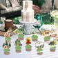 One Happy Camper Cake Topper - Joybileefun 36Pcs One Happy Camper Birthday Decorations Cupcake Toppers Woodland Camping Themed P