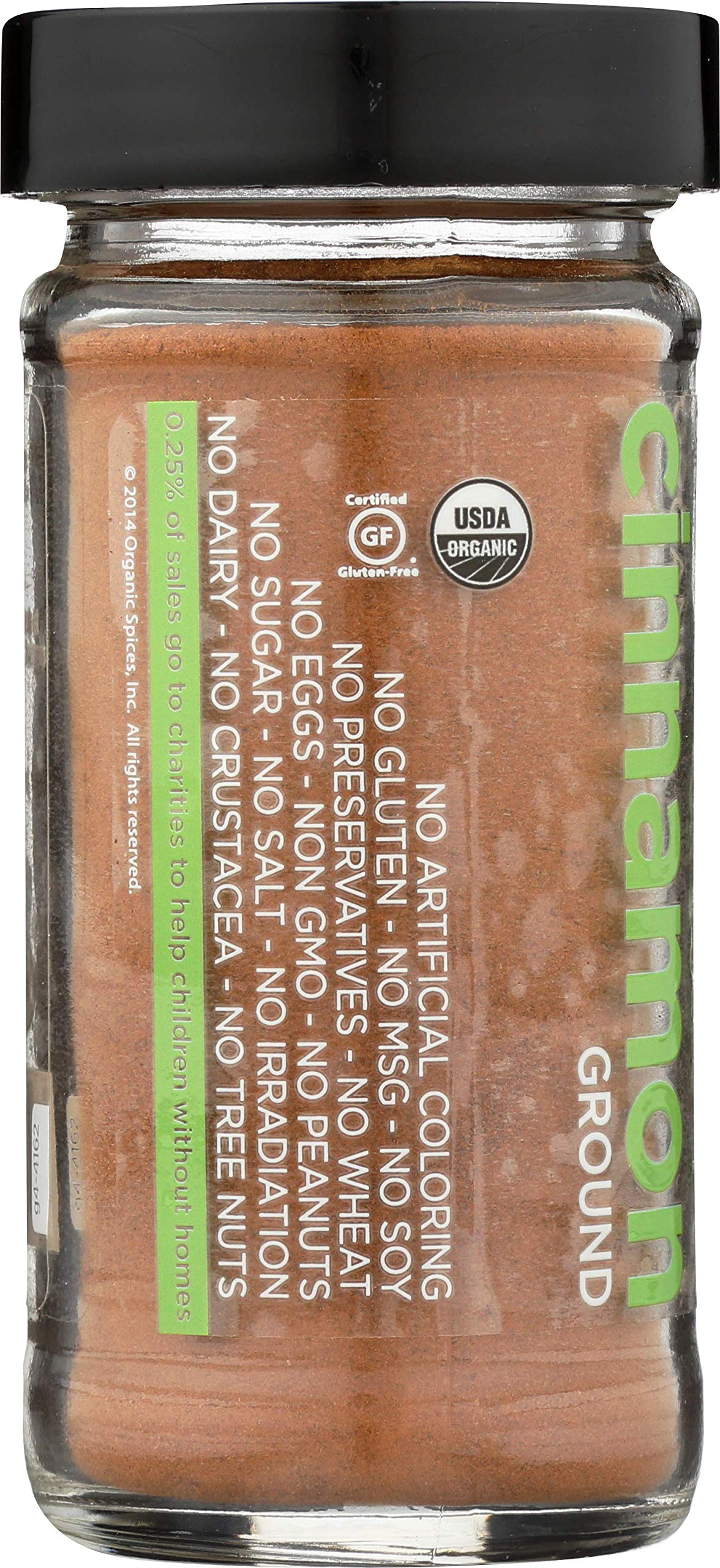 Spicely Organic Ground Cinnamon, 1.4 Oz
