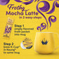 Gevalia Frothy 2-Step Mocha Latte Espresso K-Cup Coffee Pods & Froth Packets Kit, 12 Count