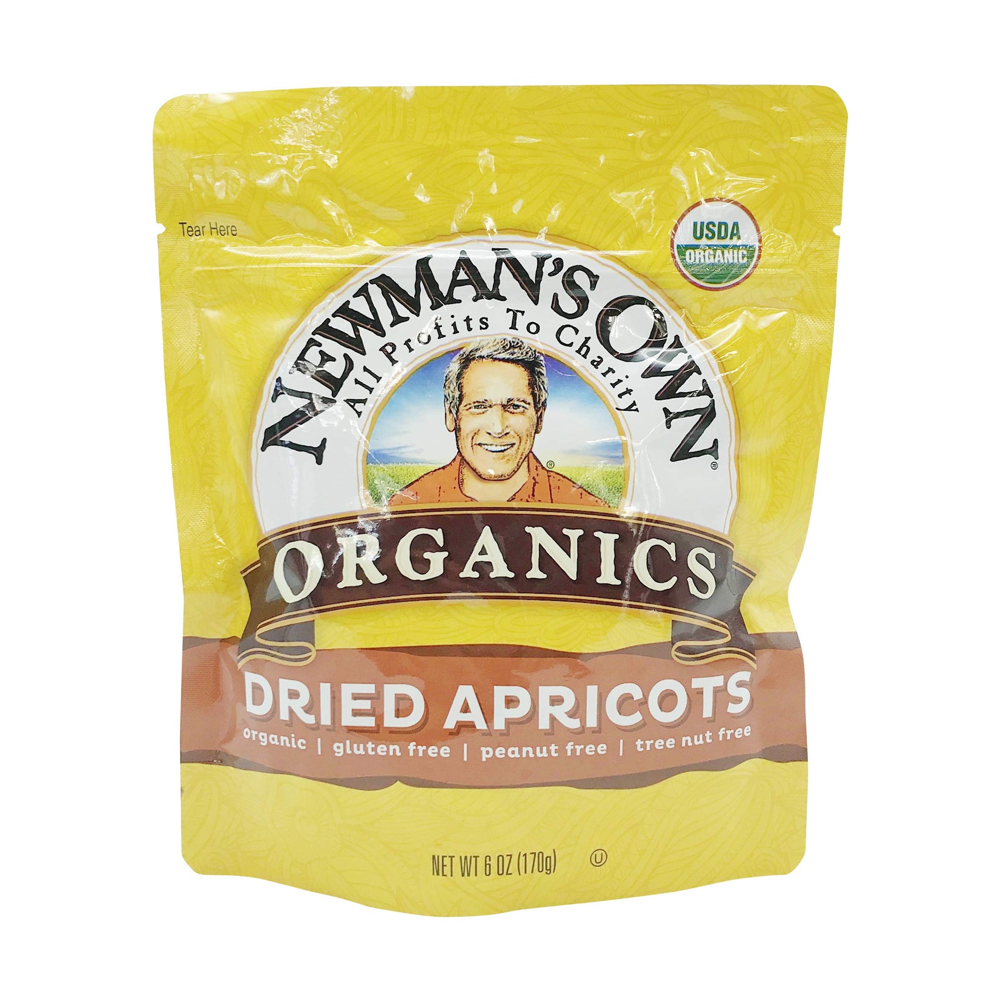 Newmans Own Organics, Dried Apricots Zip Lock Organic, 6 Ounce