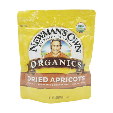 Newmans Own Organics, Dried Apricots Zip Lock Organic, 6 Ounce