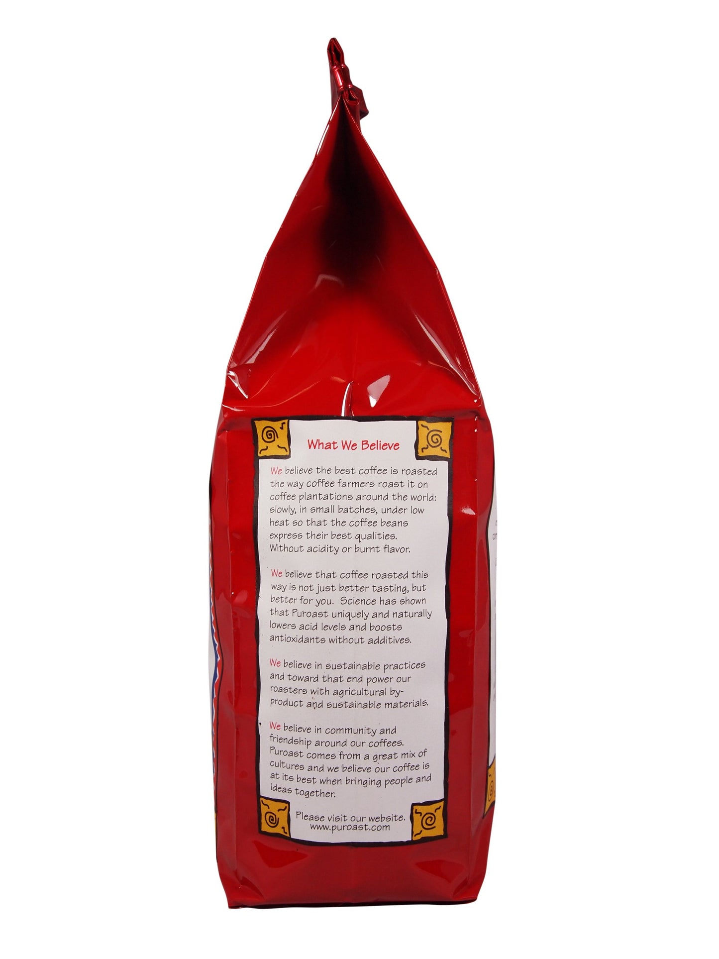 Puroast Low Acid Coffee Half Caff | Half Caff House Blend Ground | Medium Roast | High Antioxidants & High Ph |No Bitter Aftertaste | Reduced Heartburn & Gerd | Suitable For Cold Brew - 2.2 Lb