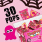 Ring Pop Individually Wrapped Pink Halloween Candy, Strawberry 30 Ct Lollipop Bulk, Lollipop Suckers for Kids, Fun Candy Bulk fo