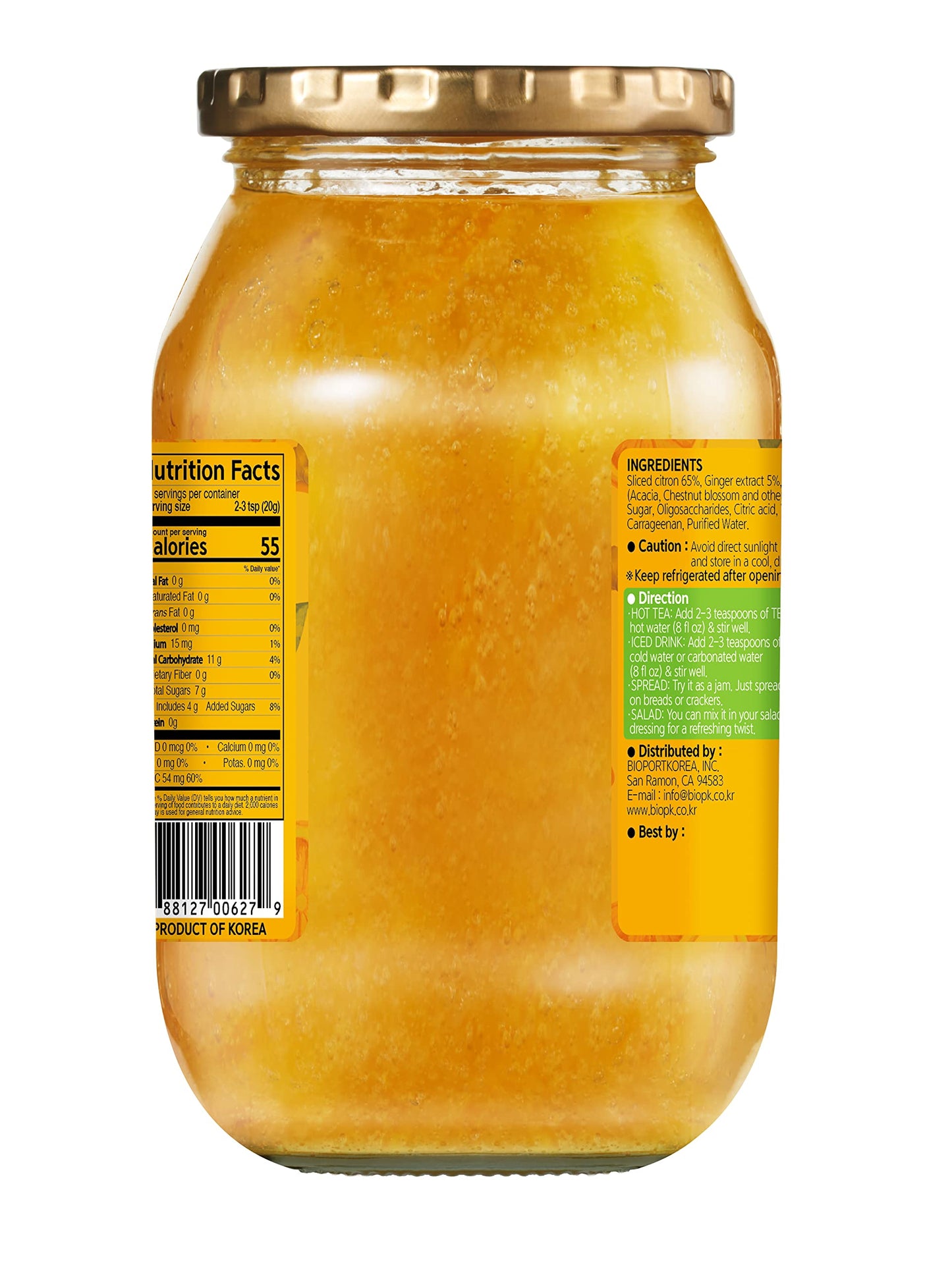 Balance Grow Honey Citron & Ginger Tea, 20.46 oz - Soothing Herbal Blend for Immune Support, All-Natural Ingredients, Generic Brand