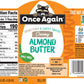 Once Again Natural Creamy Almond Butter, 9Lbs (Same As 9 Jars) - Lightly Toasted - Salt Free, Unsweetened - Gluten Free Certifie