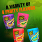 Juicy Drop Gummy Dip 'N Stix - 8 Count Assorted Sour Candy Variety Pack for Birthdays and Parties