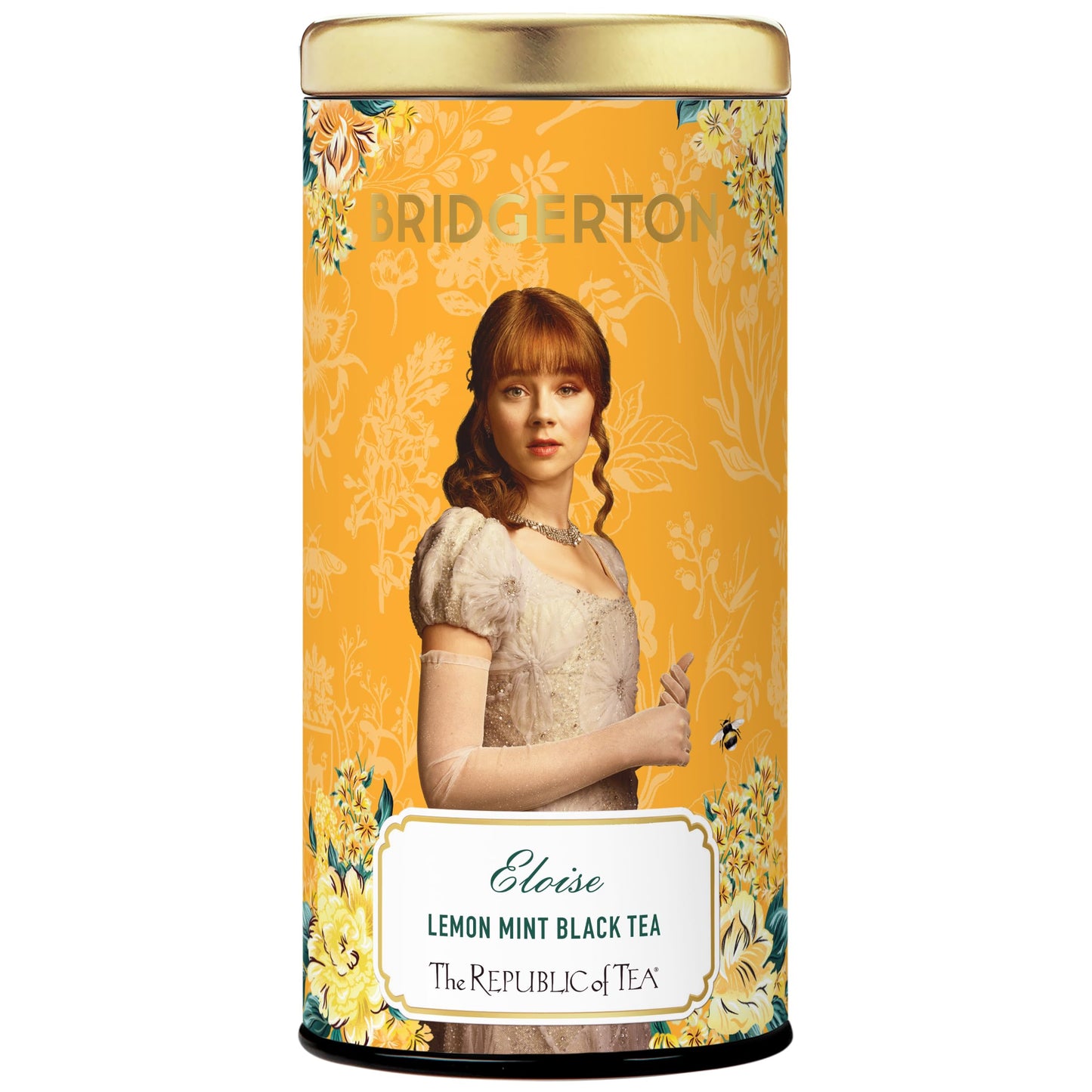 The Republic of Tea Bridgerton Eloise Lemon Mint Black Tea, 36 Tea Bags, 36 Count
