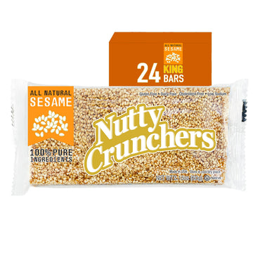 Nutty Crunchers All Natural Ingredients (Sesame, 24 Large Bars/box)