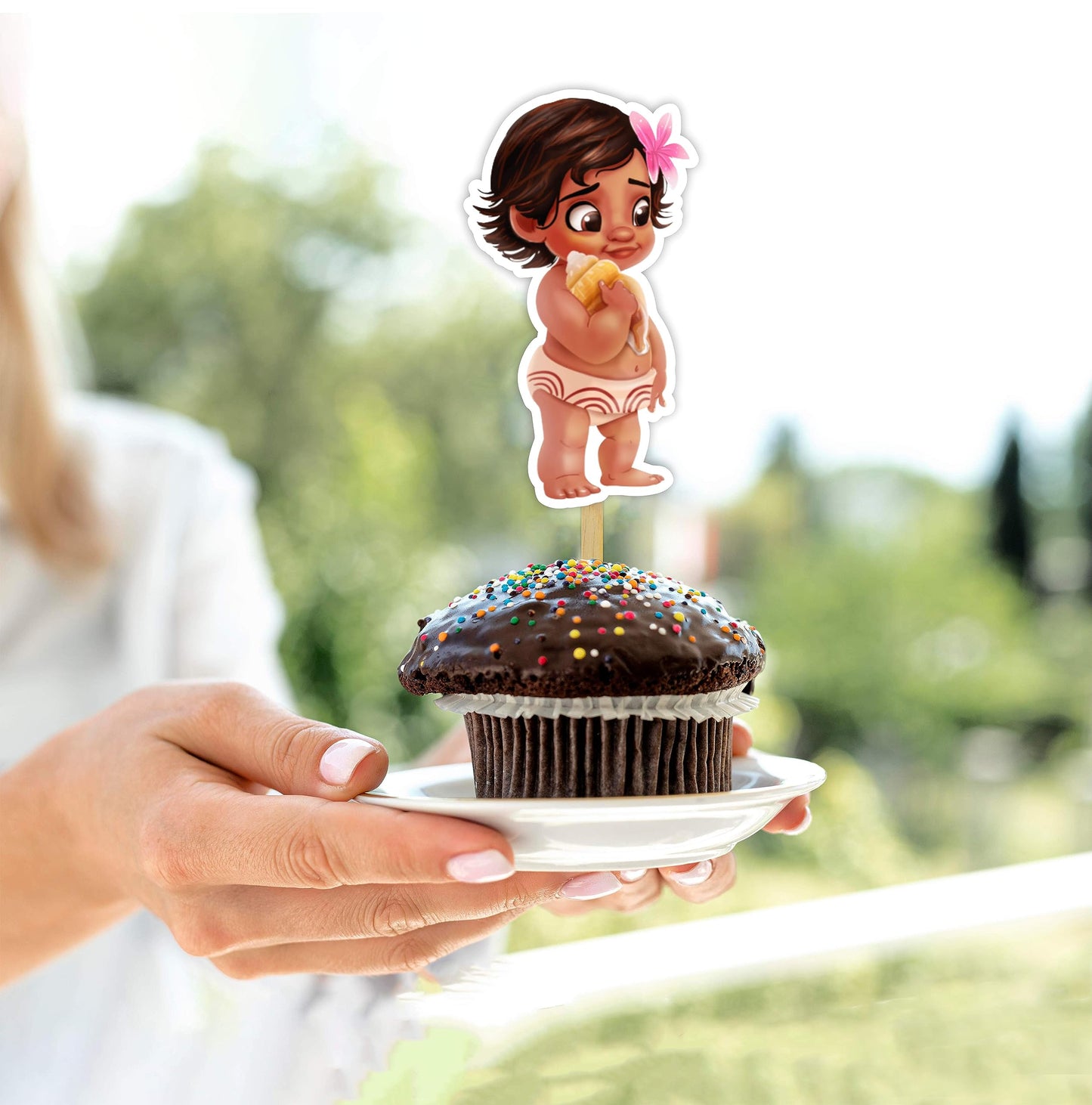Seyal Bby Mona Cupcake Topper