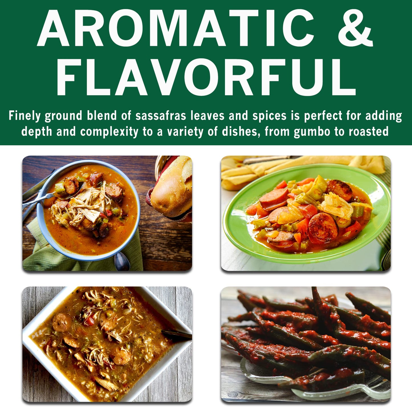 Spices Village Gumbo File [ 4 Oz ] - Gumbo File Powder, Ground Sassafras Tree Leaves, Fil   Powder - Kosher, Gluten Free, Non Gm