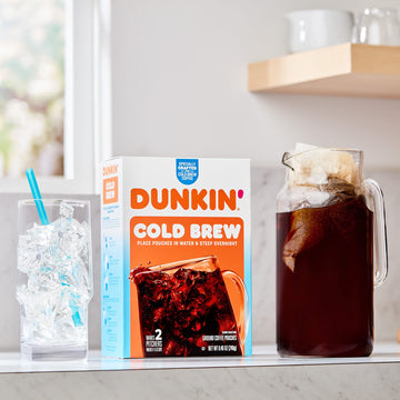 Dunkin Cold Brew Ground Coffee Packs, 8.46 Ounce (Pack of 1)
