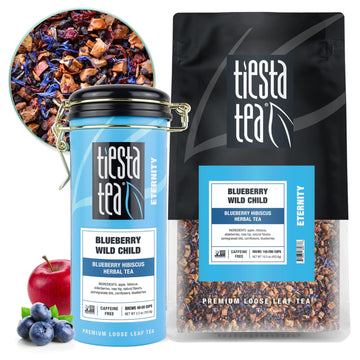 Tiesta Tea - Blueberry Wild Child - Blueberry Hibiscus Herbal Tea - Premium Loose Leaf Blend - Non-Caffeinated Hot Or Iced Tea &