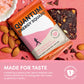 Quantum Energy Square: Energy Bar With Caffeine & 10G Protein. Delicious Healthy Snack On The Go. (Vegan, Gluten-Free, Soy-Free, Dairy-Free) (Dark Chocolate Pink Himalayan Salt)